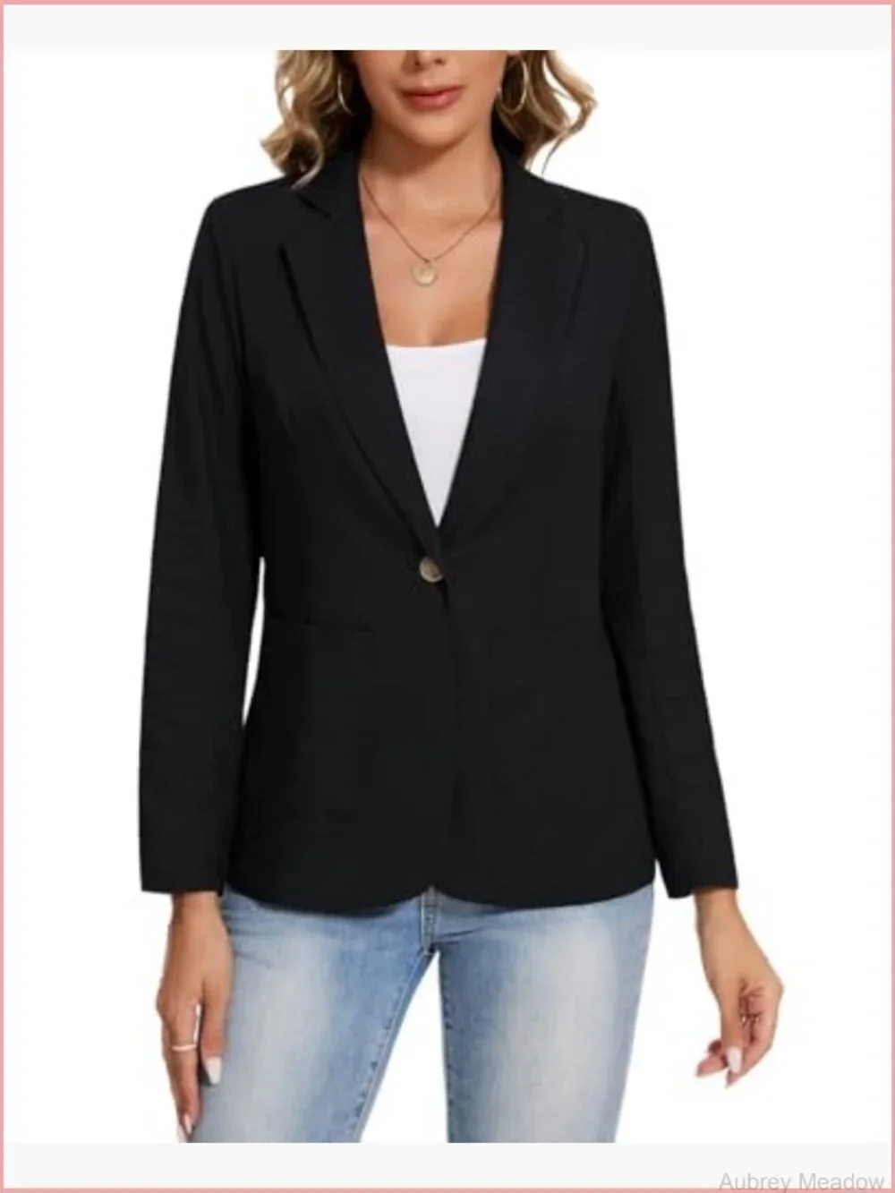 Linen Cotton Blazer Casual Long Sleeve Lightweight Spring Summer Jacket with